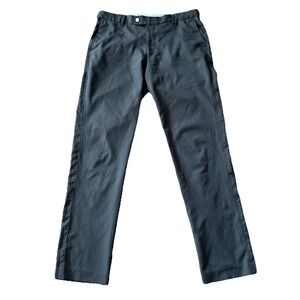 Peter Millar Golf Pants Mens 34x33 Black Crown Crafted Surge Performance Chino